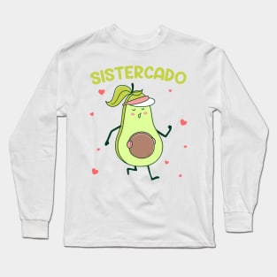 sistercado Pregnancy Announcement Girl Gift For Men Father day Long Sleeve T-Shirt